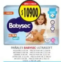 Supermercados Becerra Babysec pañales ultrasoft oferta