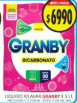Supermercados Becerra Granby liquido p/lavar bicarbonato oferta