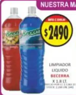 Supermercados Becerra Becerra limpiador liquido oferta