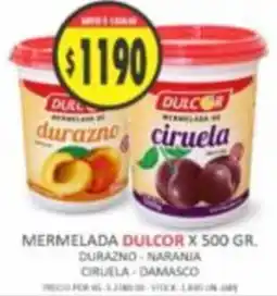 Supermercados Becerra Dulcor mermelada de durazno ciruela damasco naranja oferta