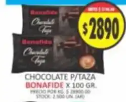 Supermercados Becerra Bonafide chocolate taza oferta