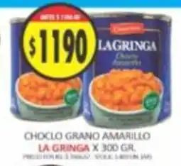 Supermercados Becerra La gringa choclo grano amarillo oferta