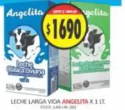 Supermercados Becerra Angelita leche larga vida oferta