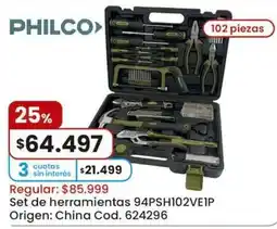 Coto Philco set de herramientas oferta