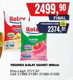 Maxiconsumo Ilolay yogures sachet oferta