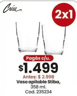 Coto Crisa vaso apilable stiba oferta