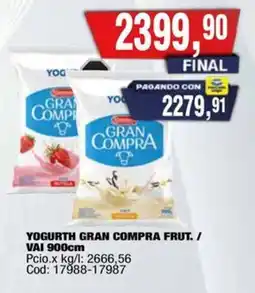 Maxiconsumo Gran compra yogurth frut./ vai oferta