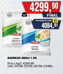 Maxiconsumo Orali ravioles oferta
