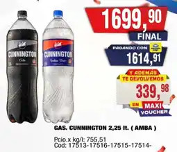Maxiconsumo Cunnington gas. oferta