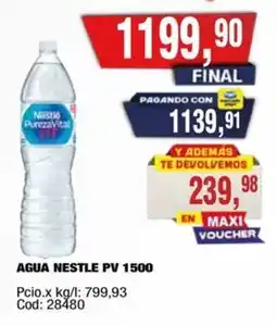 Maxiconsumo Nestlé pv agua oferta