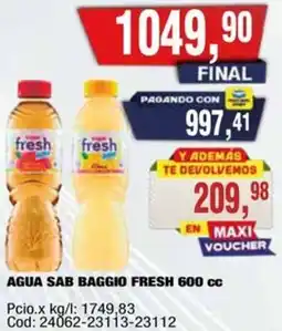 Maxiconsumo Baggio fresh agua sab oferta