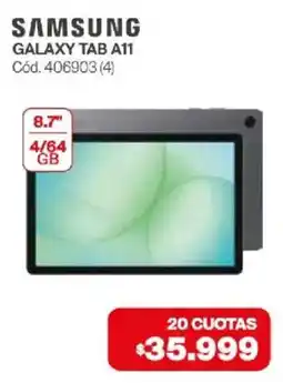 Naldo Lombardi Samsung galaxy tab a11 oferta