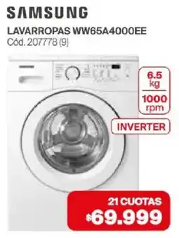 Naldo Lombardi Samsung lavarropas ww65a4000ee oferta