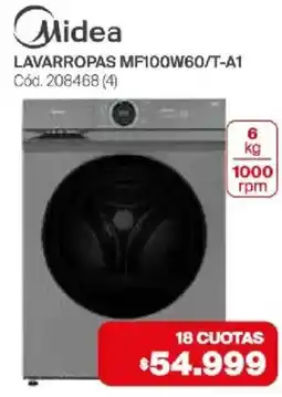 Naldo Lombardi Midea lavarropas mf100w60/t-a1 oferta
