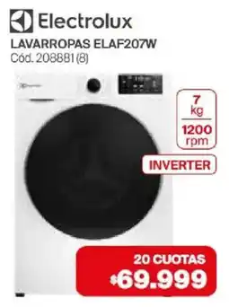 Naldo Lombardi Electrolux lavarropas elaf207w oferta