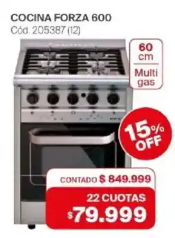 Naldo Lombardi Forza cocina 600 oferta