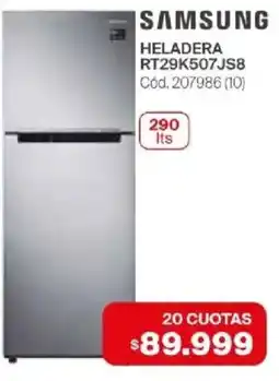 Naldo Lombardi Samsung heladera oferta
