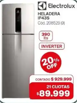 Naldo Lombardi Electrolux heladera oferta