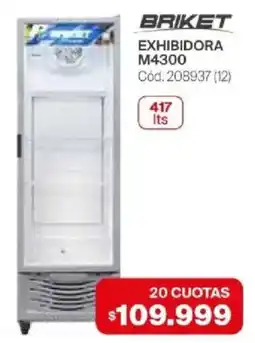 Naldo Lombardi Briket exhibidora m4300 oferta