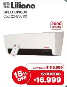 Naldo Lombardi Liliana split cw800 oferta