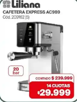 Naldo Lombardi Liliana cafetera express ac989 oferta
