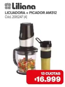 Naldo Lombardi Liliana licuadora + picador am312 oferta