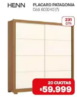 Naldo Lombardi Henn placard patagonia oferta