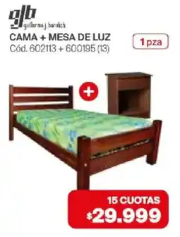 Naldo Lombardi Guillermo j. barulich cama + mesa de luz oferta