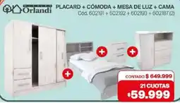 Naldo Lombardi Orlandi placard cómoda mesa de luz cama oferta