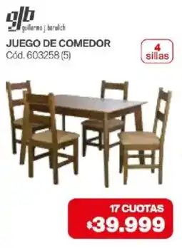 Naldo Lombardi Guillermo j. barulich juego de comedor oferta