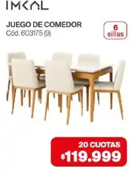 Naldo Lombardi Imcal juego de comedor oferta