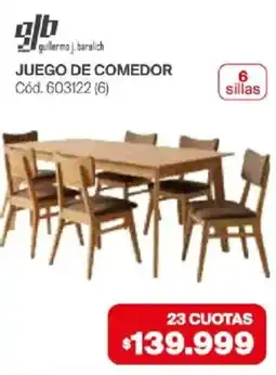 Naldo Lombardi Guillermo j. barulich juego de comedor oferta