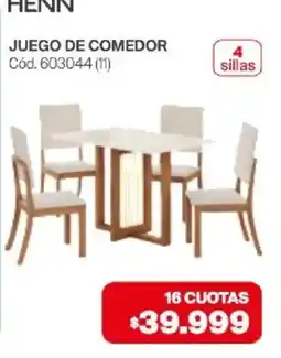 Naldo Lombardi Henn juego de comedor oferta