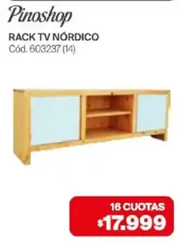 Naldo Lombardi Pinoshop rack tv nórdico oferta