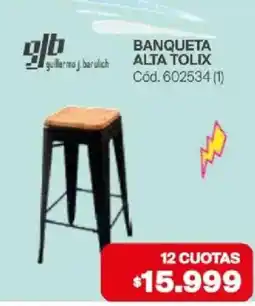 Naldo Lombardi Glb banqueta alta tolix oferta