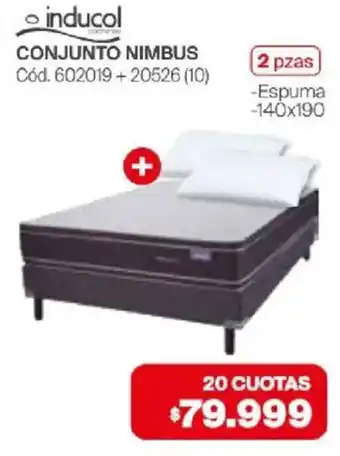 Naldo Lombardi Inducol conjunto nimbus oferta