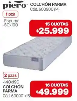 Naldo Lombardi Piero colchón parma oferta