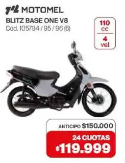Naldo Lombardi Motomel blitz base one v8 oferta