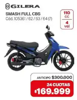 Naldo Lombardi Gilera smash full cbs oferta