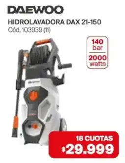 Naldo Lombardi Daewoo hidrolavadora dax 21-150 oferta