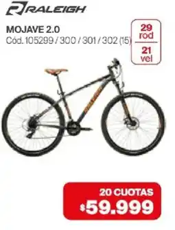 Naldo Lombardi Raleigh Mojave 2.0 oferta