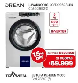 Naldo Lombardi Drean lavarropas oferta