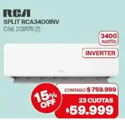 Naldo Lombardi Rca split rca3400inv oferta