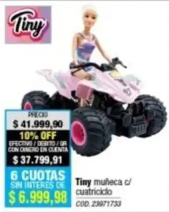 Tiny muñeca c/ cuatriciclo