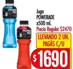 Supermercados Caracol Powerade jugo oferta