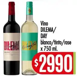 Supermercados Caracol Dilema vino blanco/tinto/rose oferta