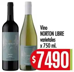 Supermercados Caracol Norton vino libre varietales oferta