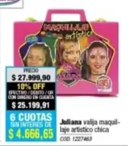 Rio Shop Deco Juliana valija maquillaje artistico chica oferta
