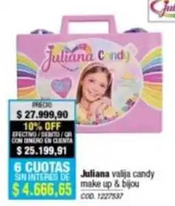 Rio Shop Deco Juliana valija candy make up & bijou oferta