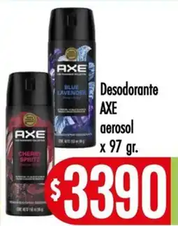 Supermercados Caracol Axe desodorante aerosol oferta